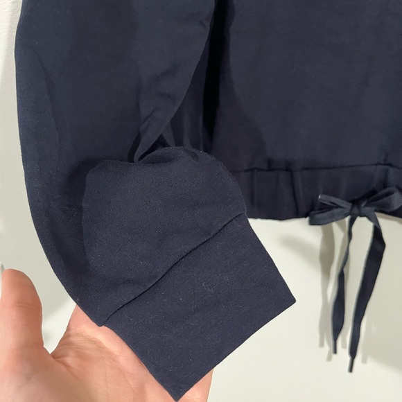 M Magaschoni Size XS dark blue cropped pullover - Picture 6 of 8